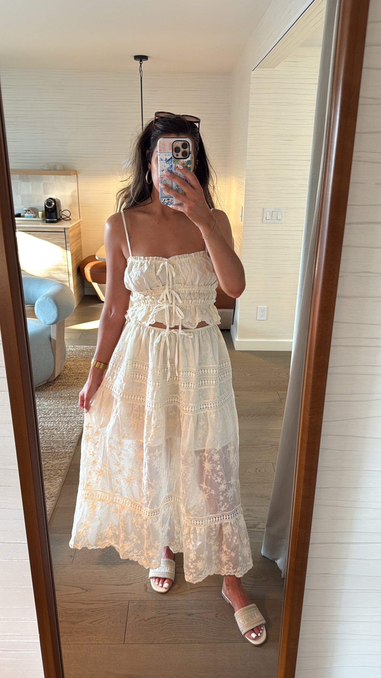 Savannah Eyelet Lace Tank