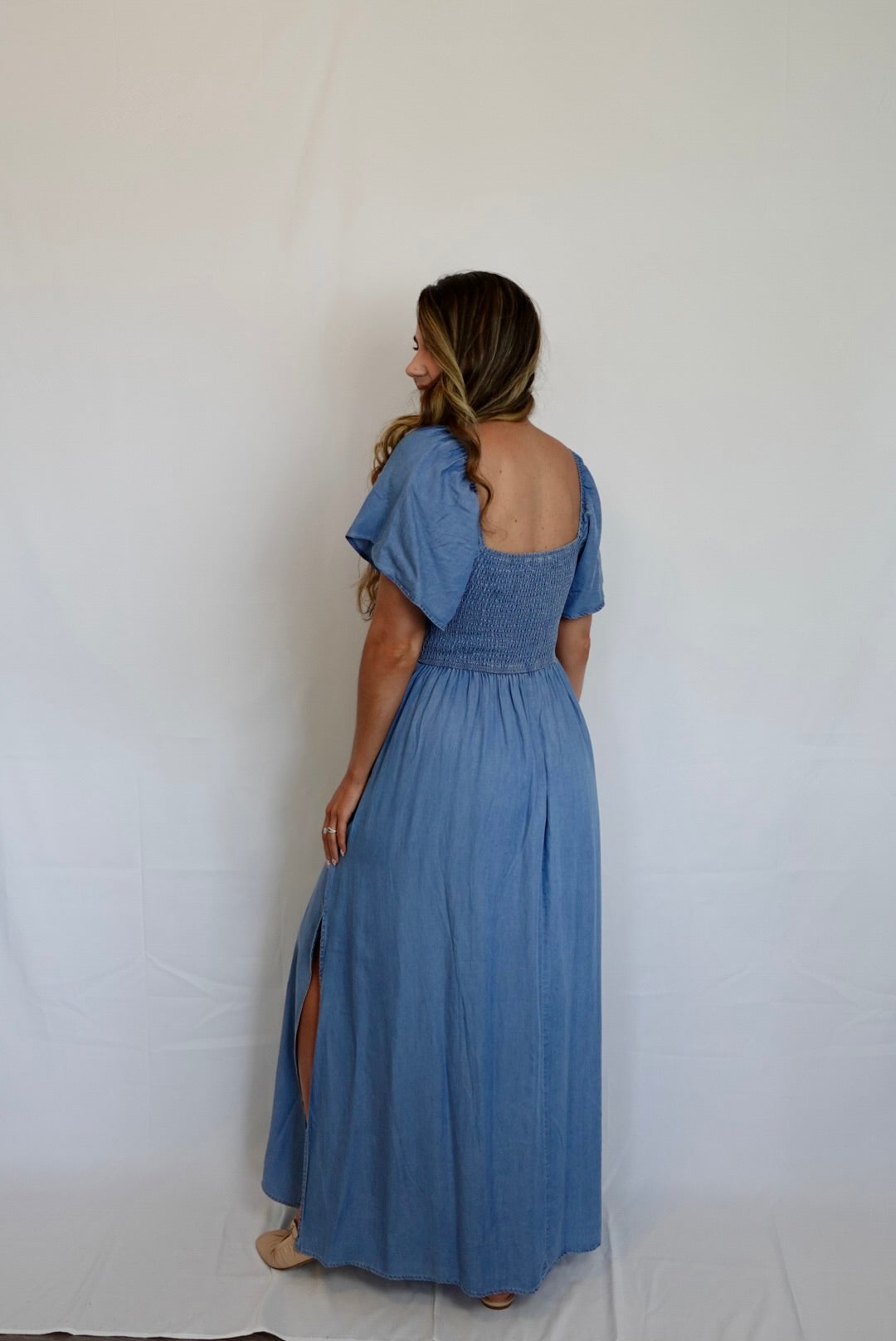 Dreamy Denim Maxi Dress