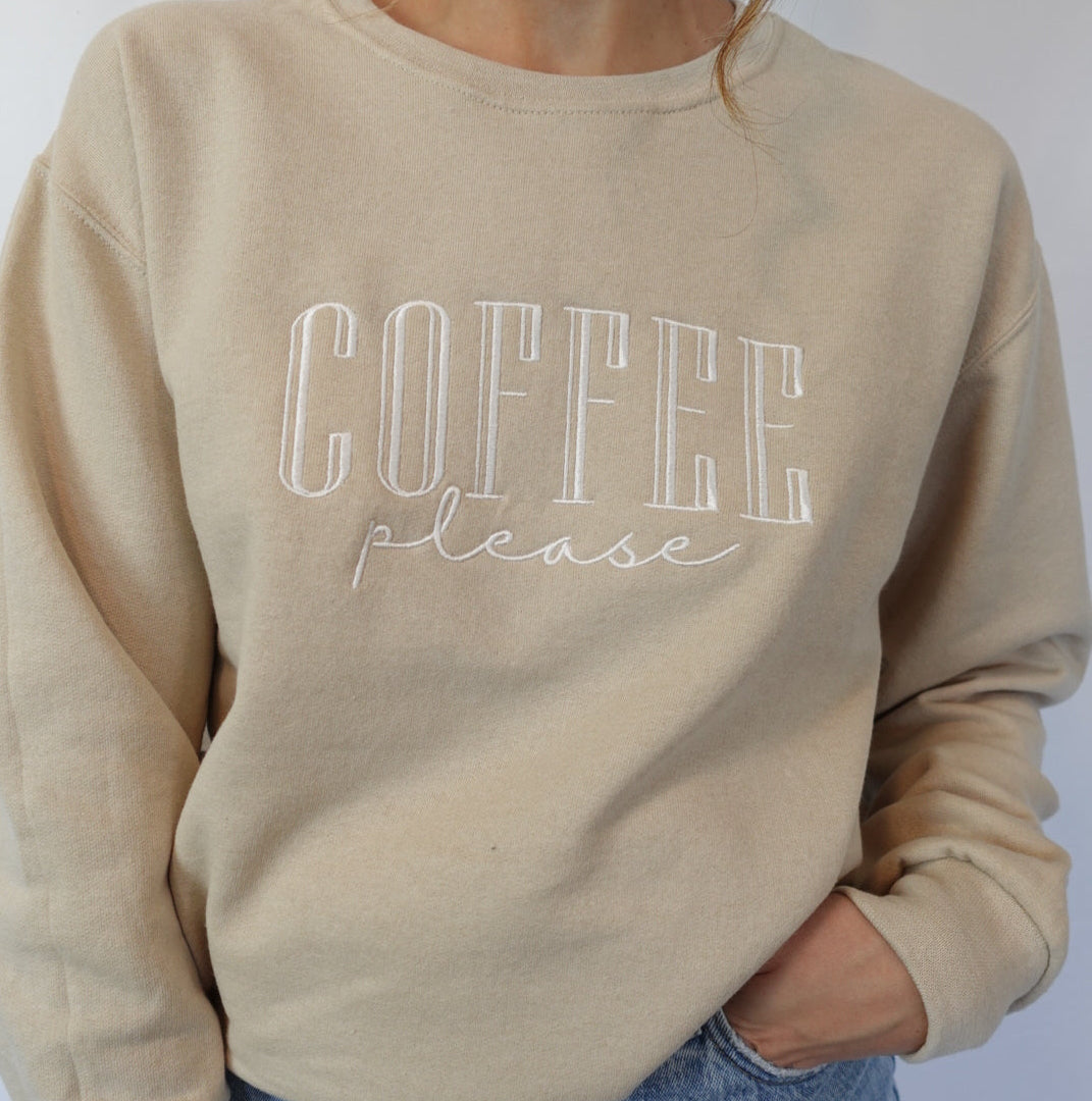 Coffee Please Crewneck