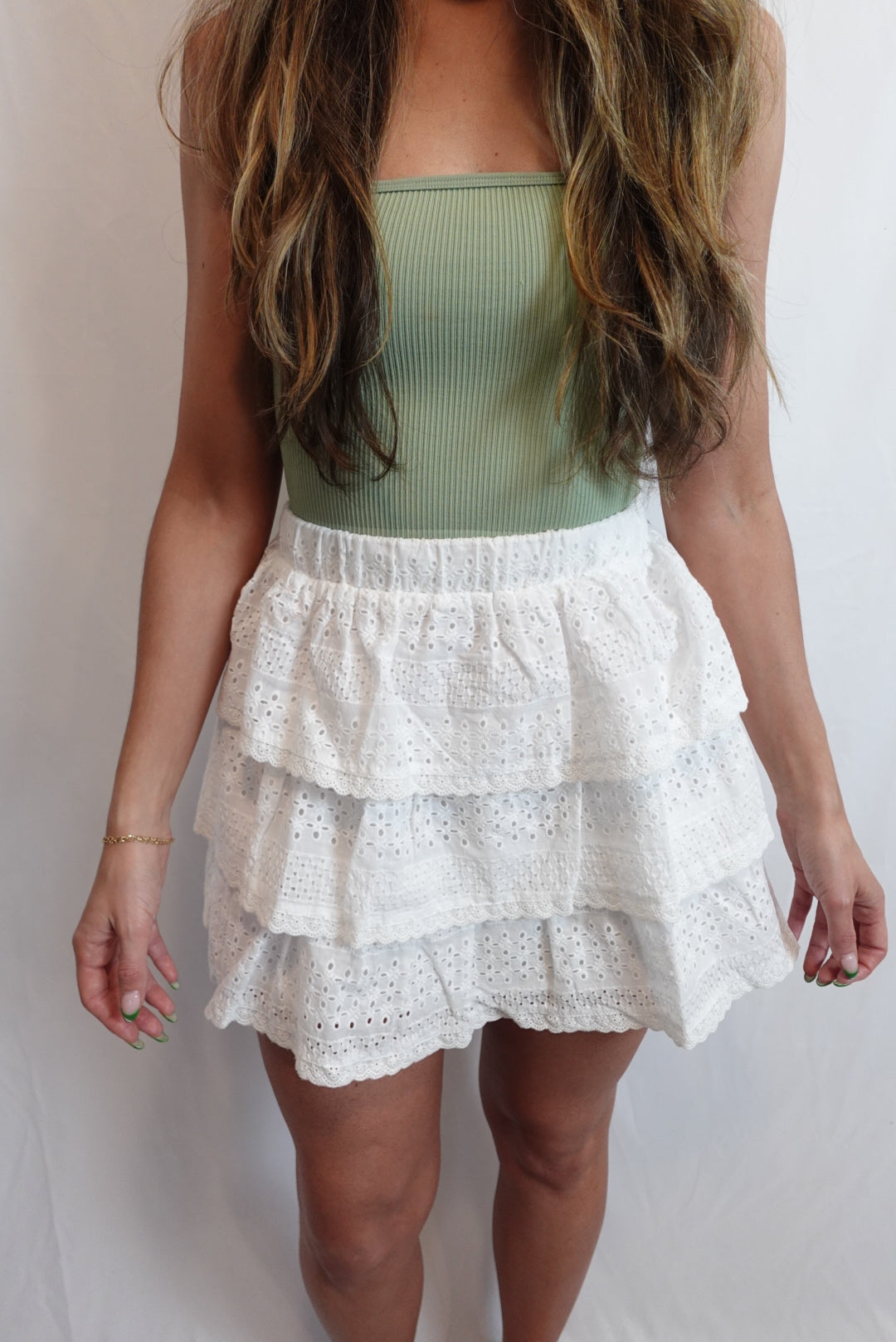 Walk This Way Ruffle Tiered Skirt