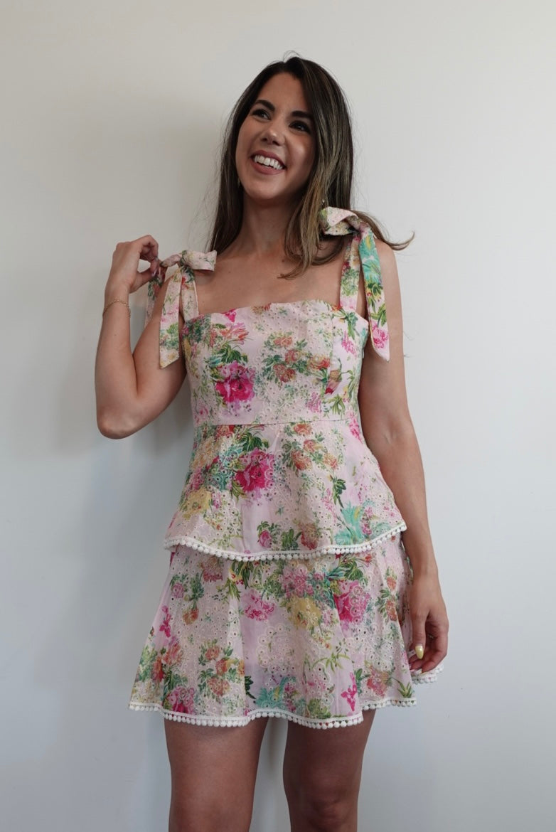 Floral Flirt Eyelet Dress