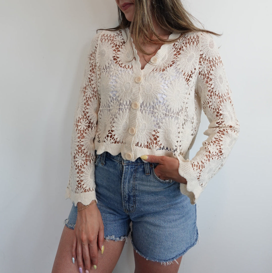 Woven Blooms Cardigan