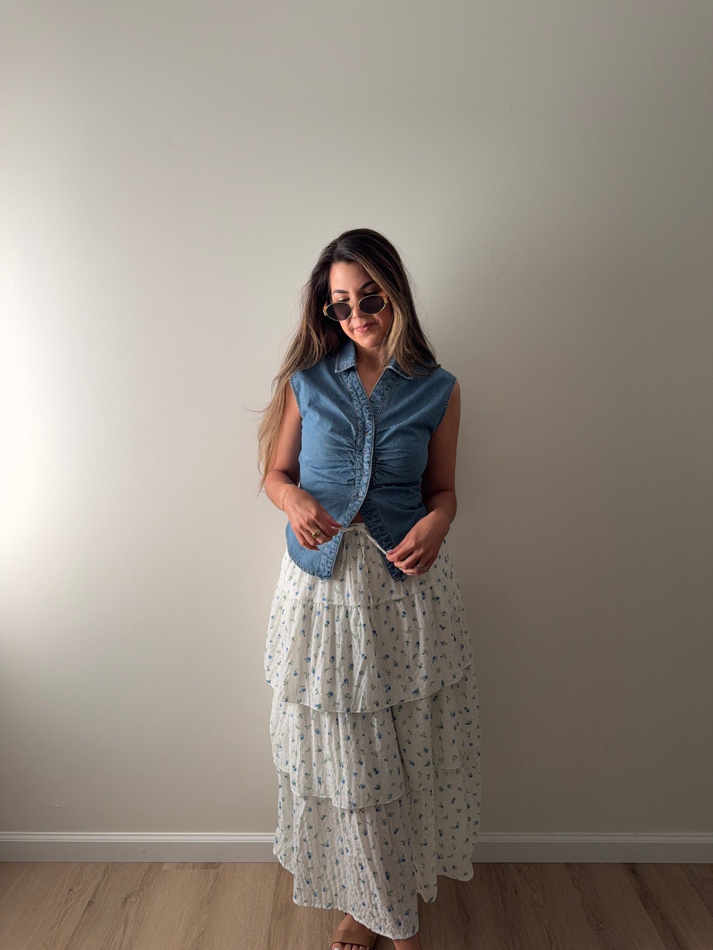 Coastal Garden Maxi Skirt
