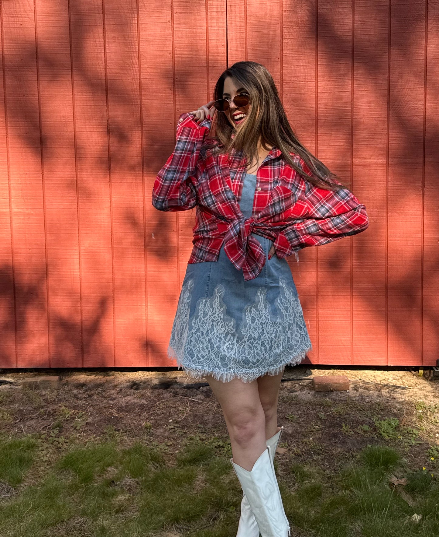 All American Plaid Button Down Shirt