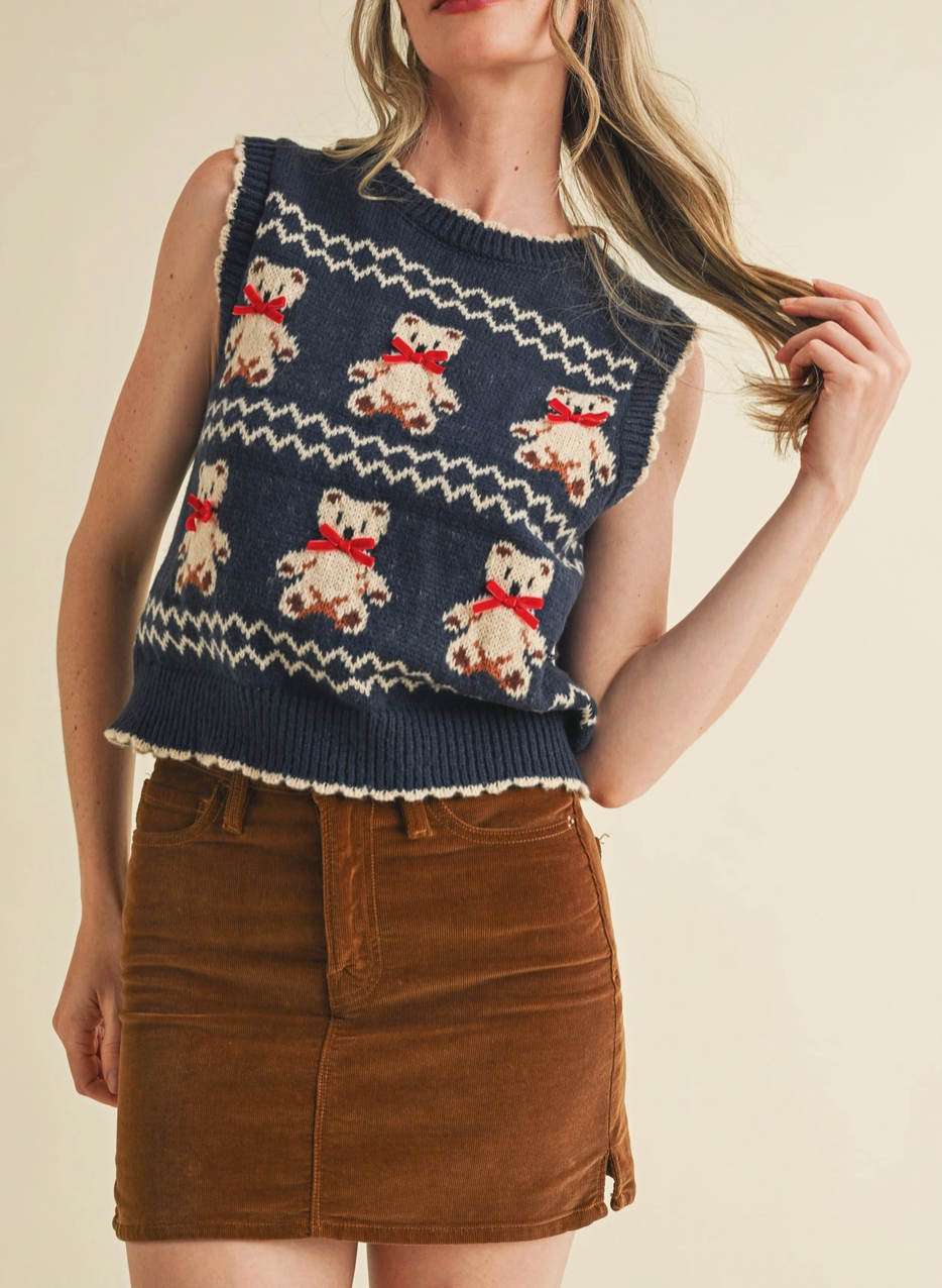 Teddy Bear Sweater Vest