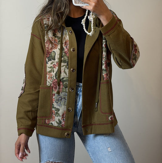 Bloom Vintage Floral Hoodie