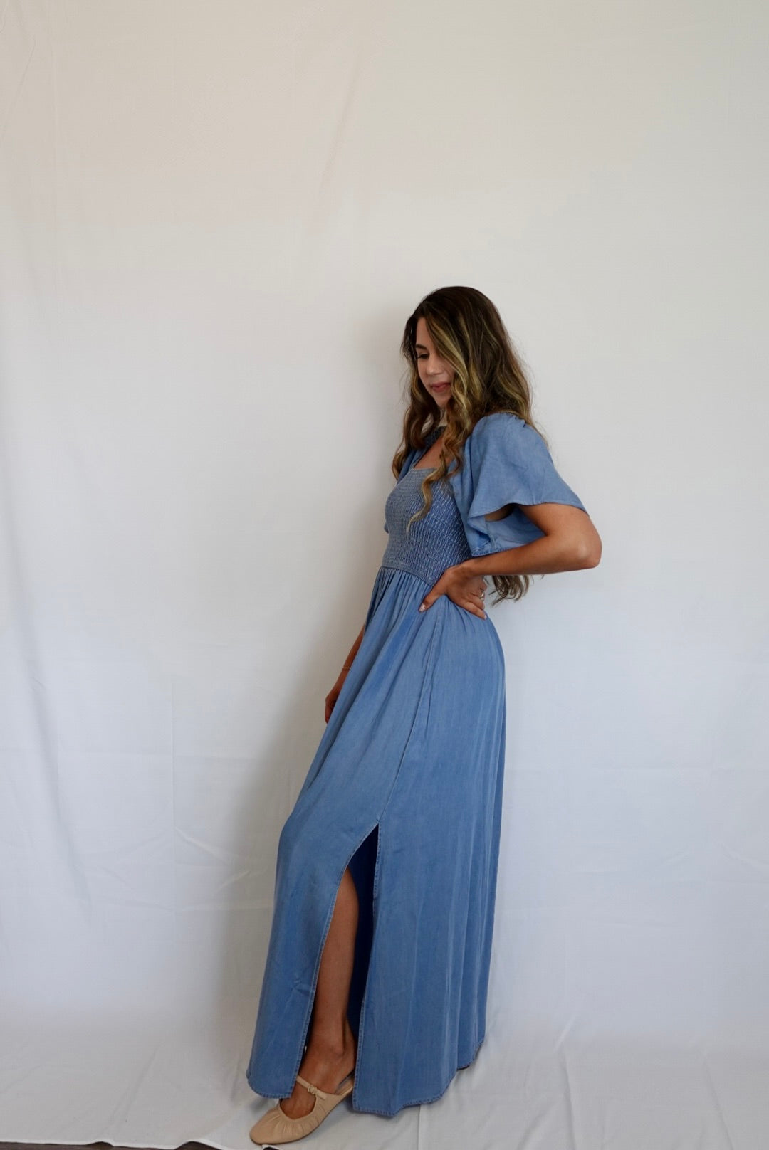 Dreamy Denim Maxi Dress