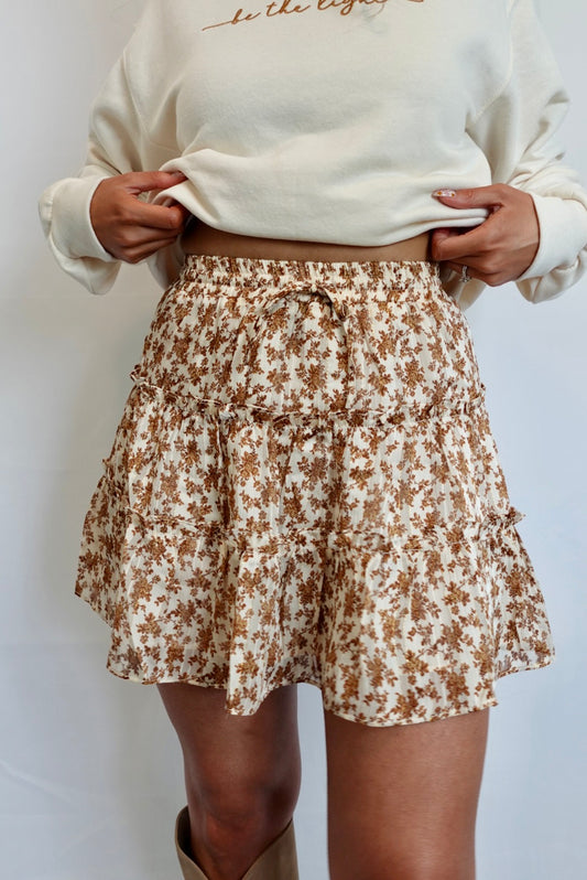 Favorite Floral Mini Skirt