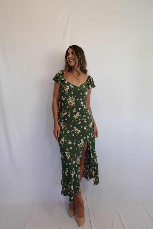 Harvest Love Floral Midi Dress