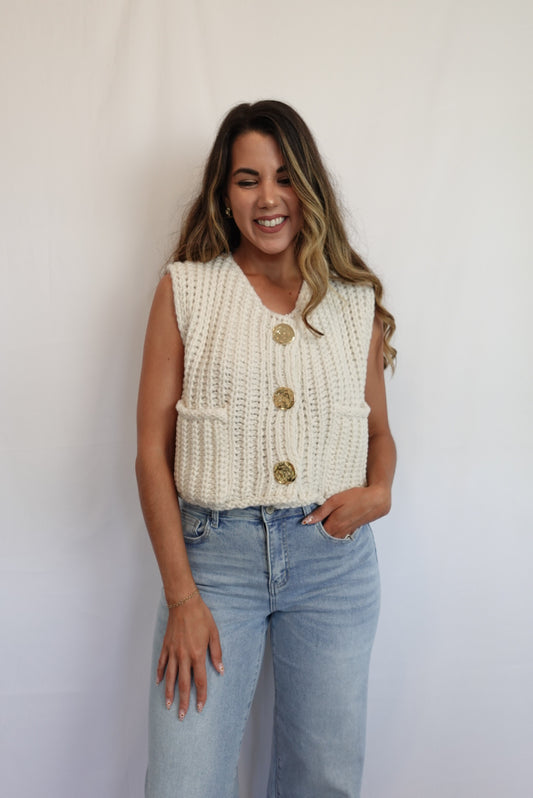 Trend Setter Chunky Knit Sweater Vest