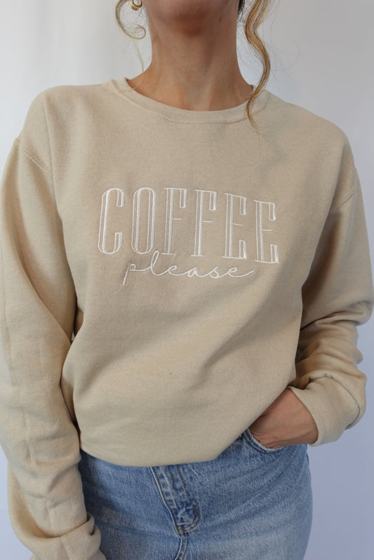 Coffee Please Crewneck