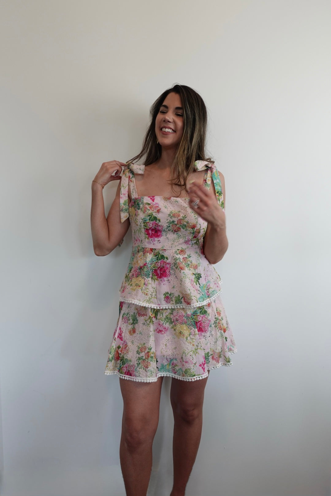 Floral Flirt Eyelet Dress
