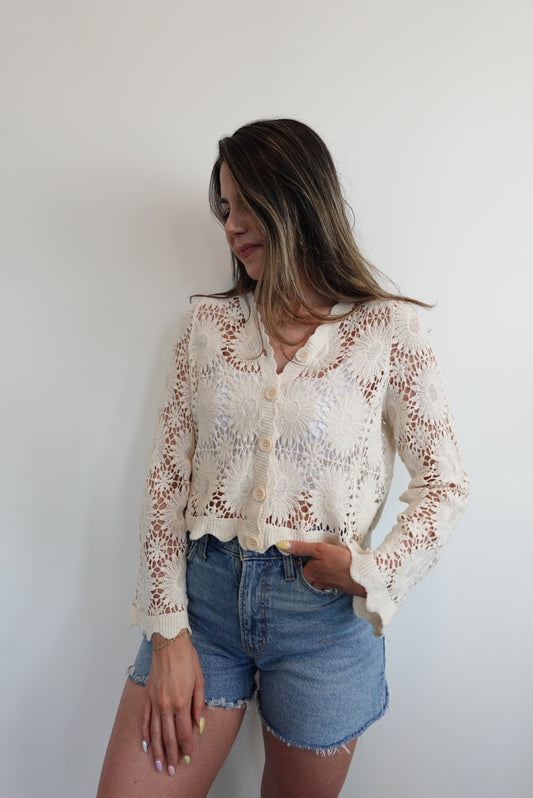 Woven Blooms Cardigan