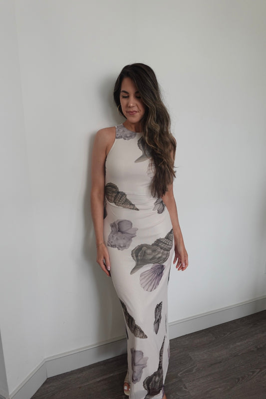 Dune Shell Print Maxi Dress