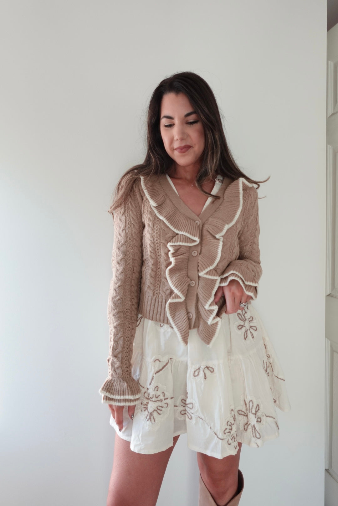 Caramel Knit Cardigan