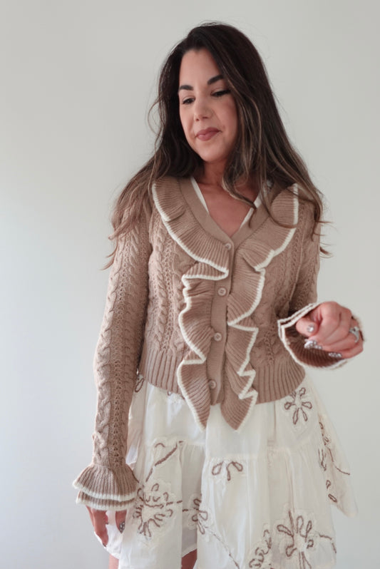 Caramel Knit Cardigan