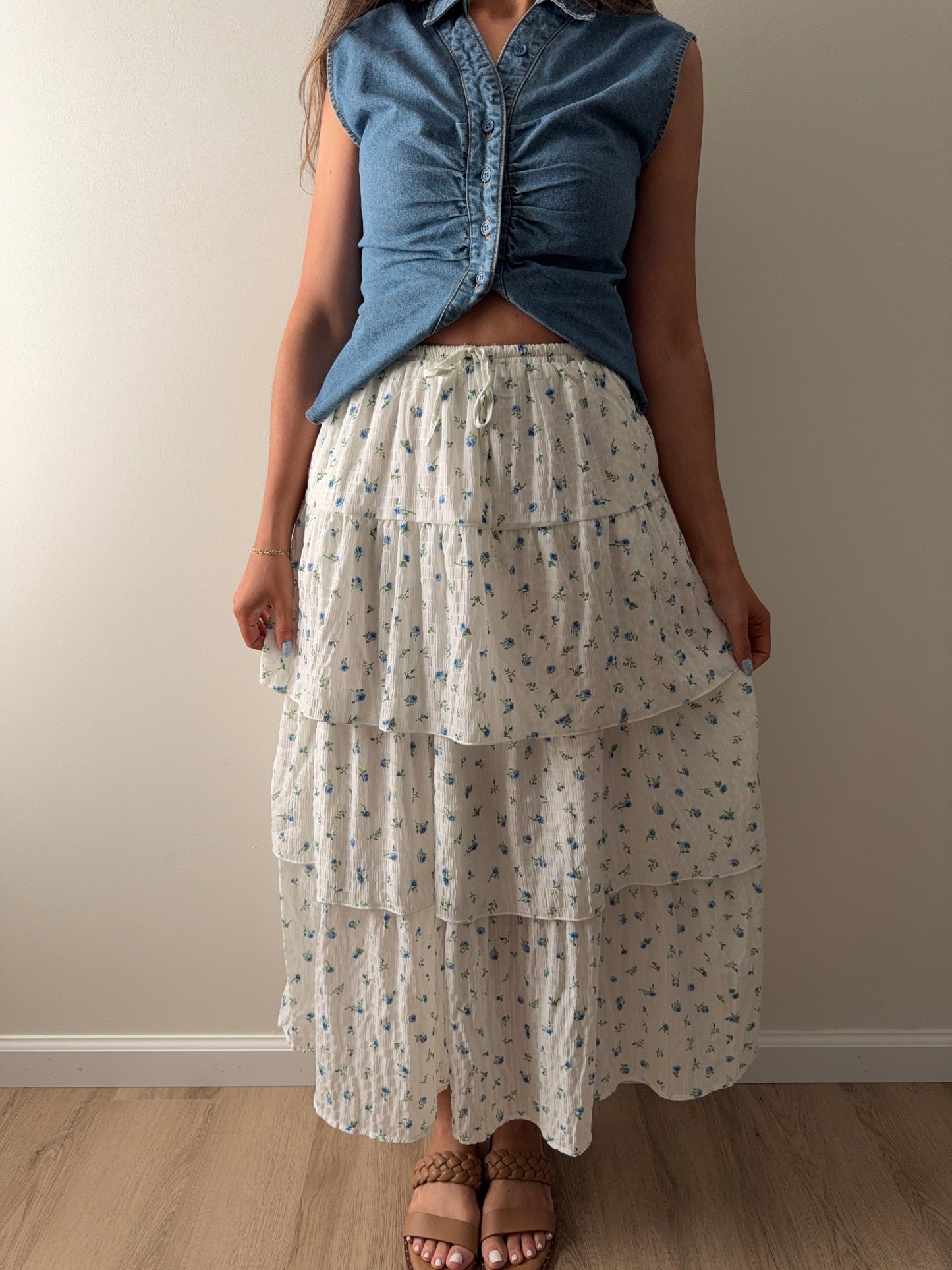 Coastal Garden Maxi Skirt