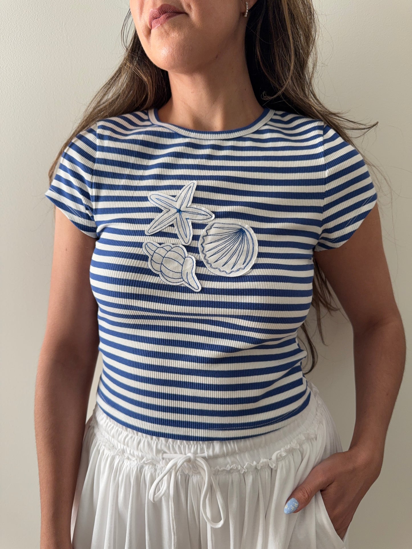 Seashell Striped Tee