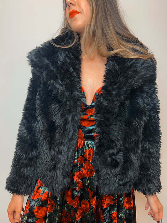 Take Me Out Faux Fur Coat