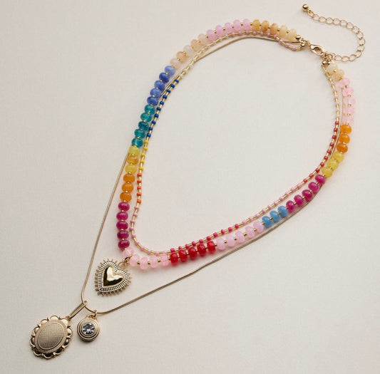 Confetti Coast Layered Necklace Set