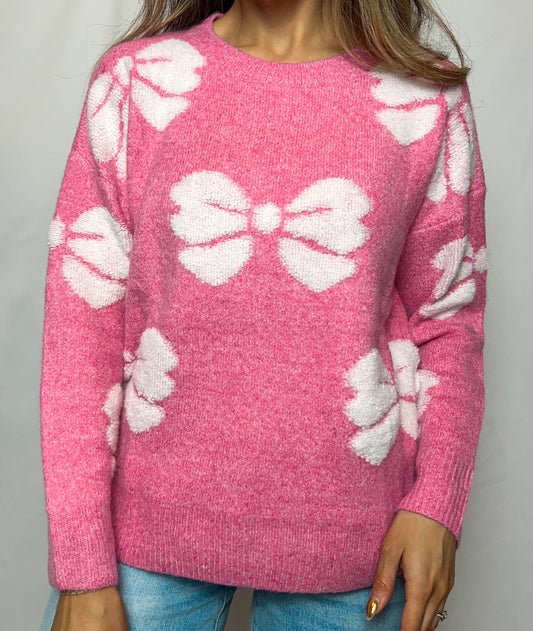 Blush & Bows Sweater