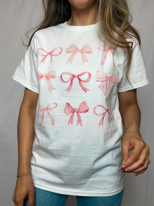 Bowtastic Oversized Graphic Tee