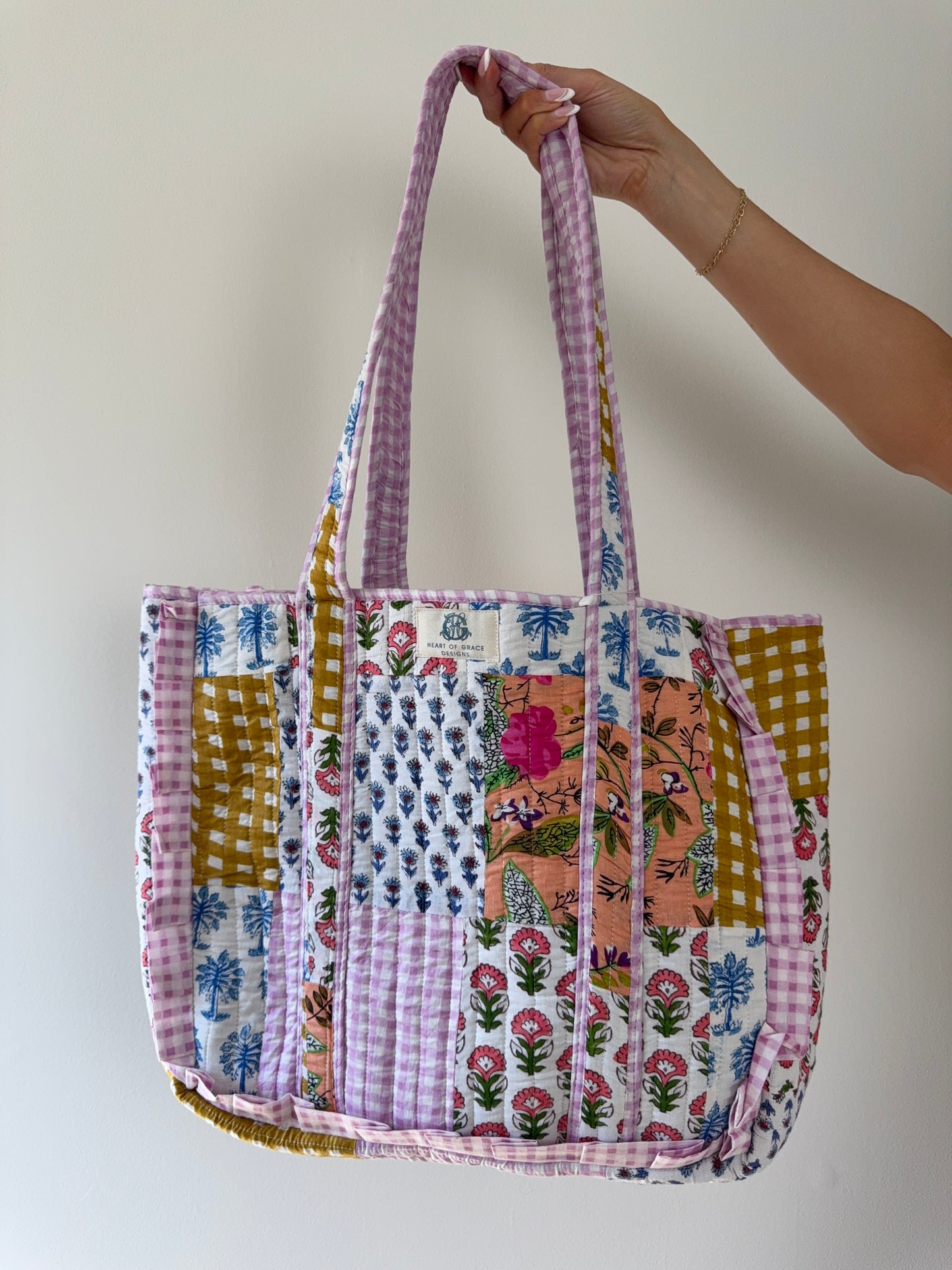 Cotton Candy Daydream Quilted Tote