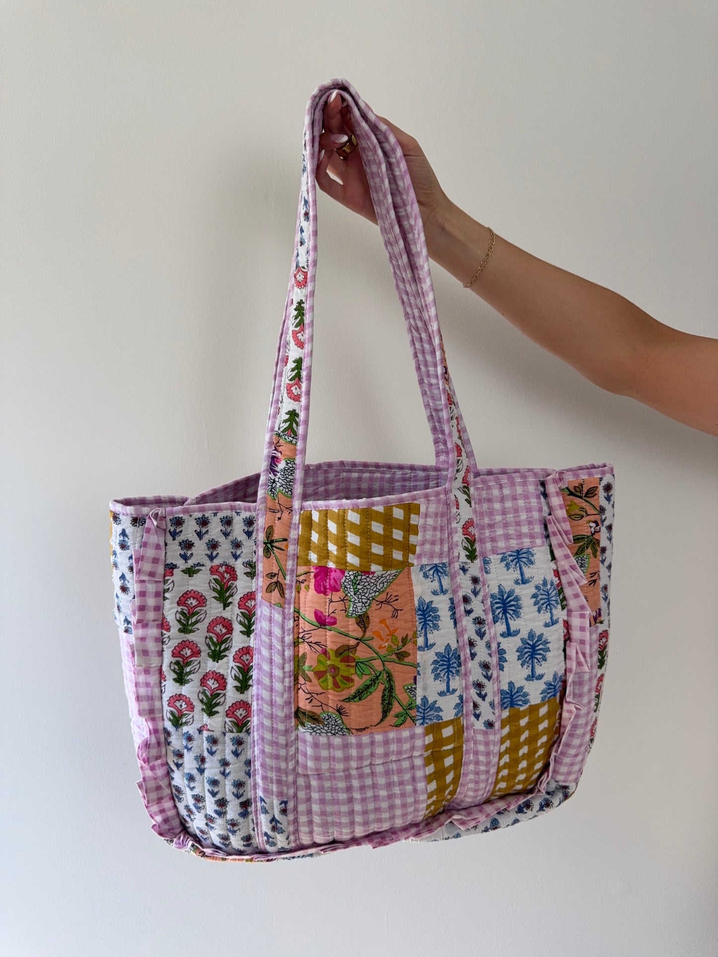 Cotton Candy Daydream Quilted Tote