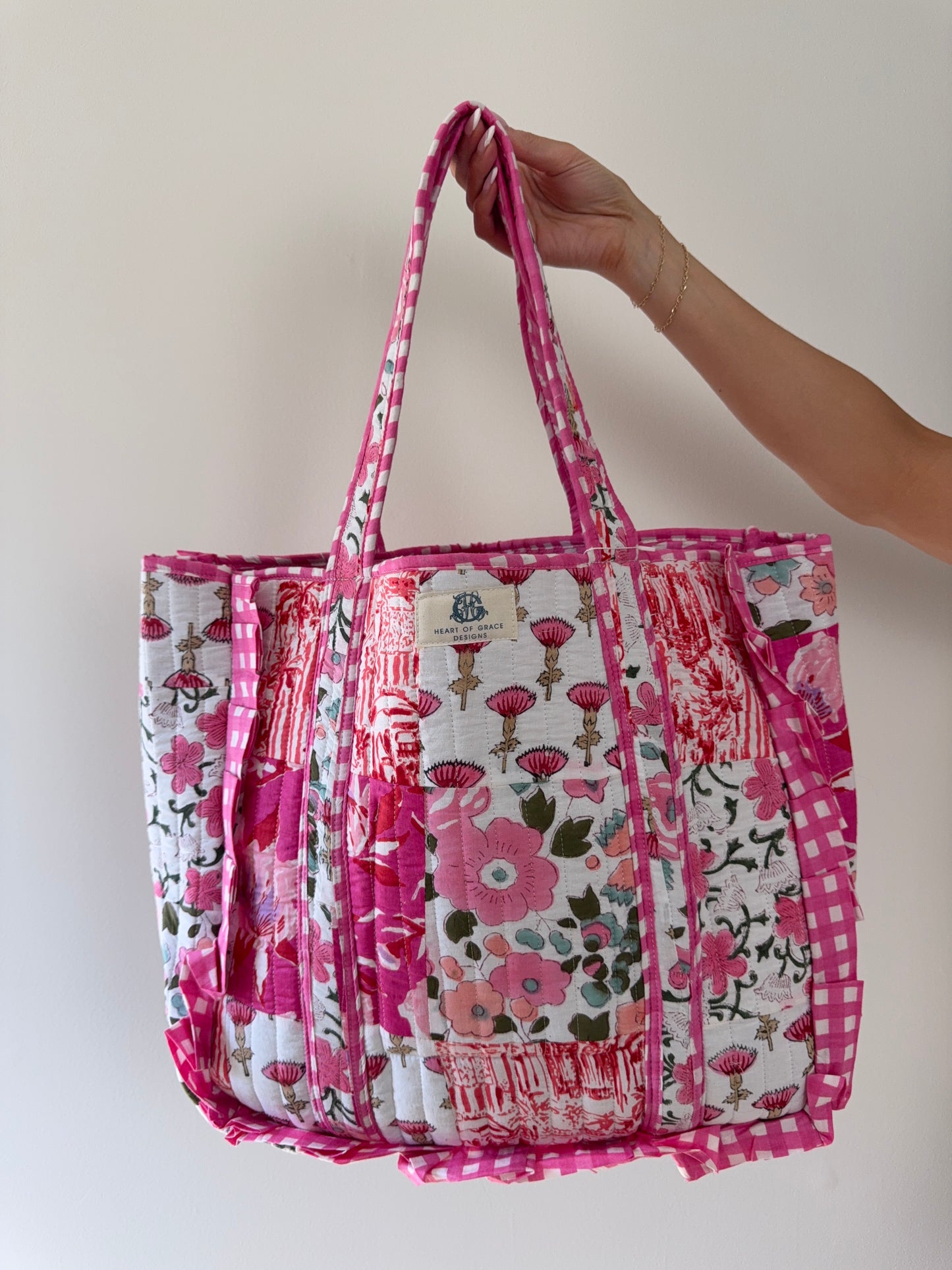 Blush Crush Quilted Tote
