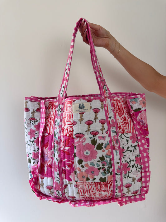 Blush Crush Quilted Tote