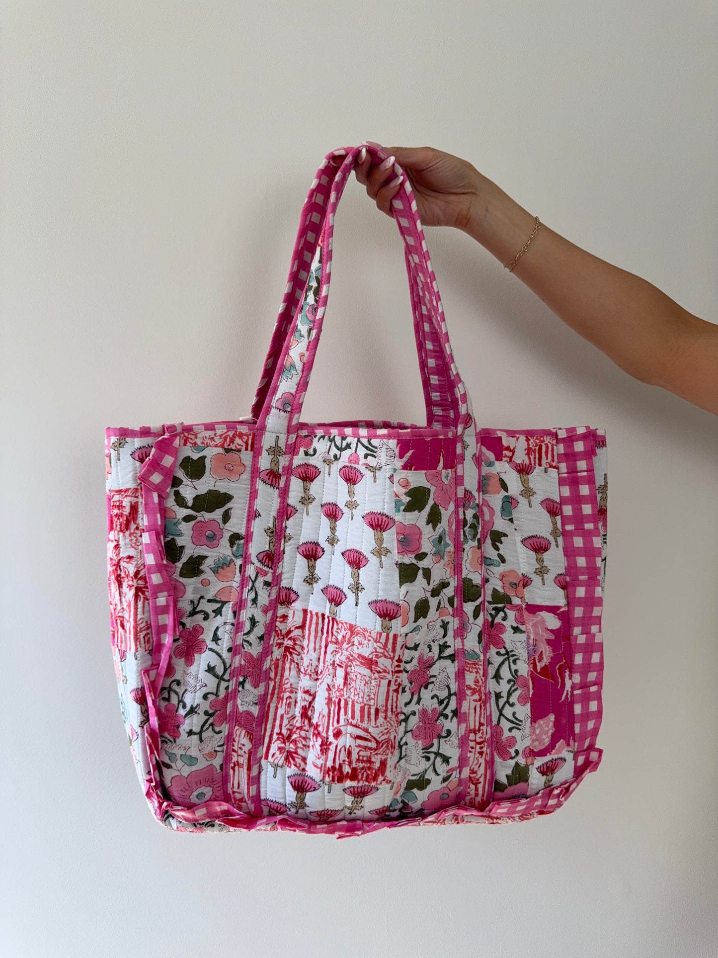Blush Crush Quilted Tote