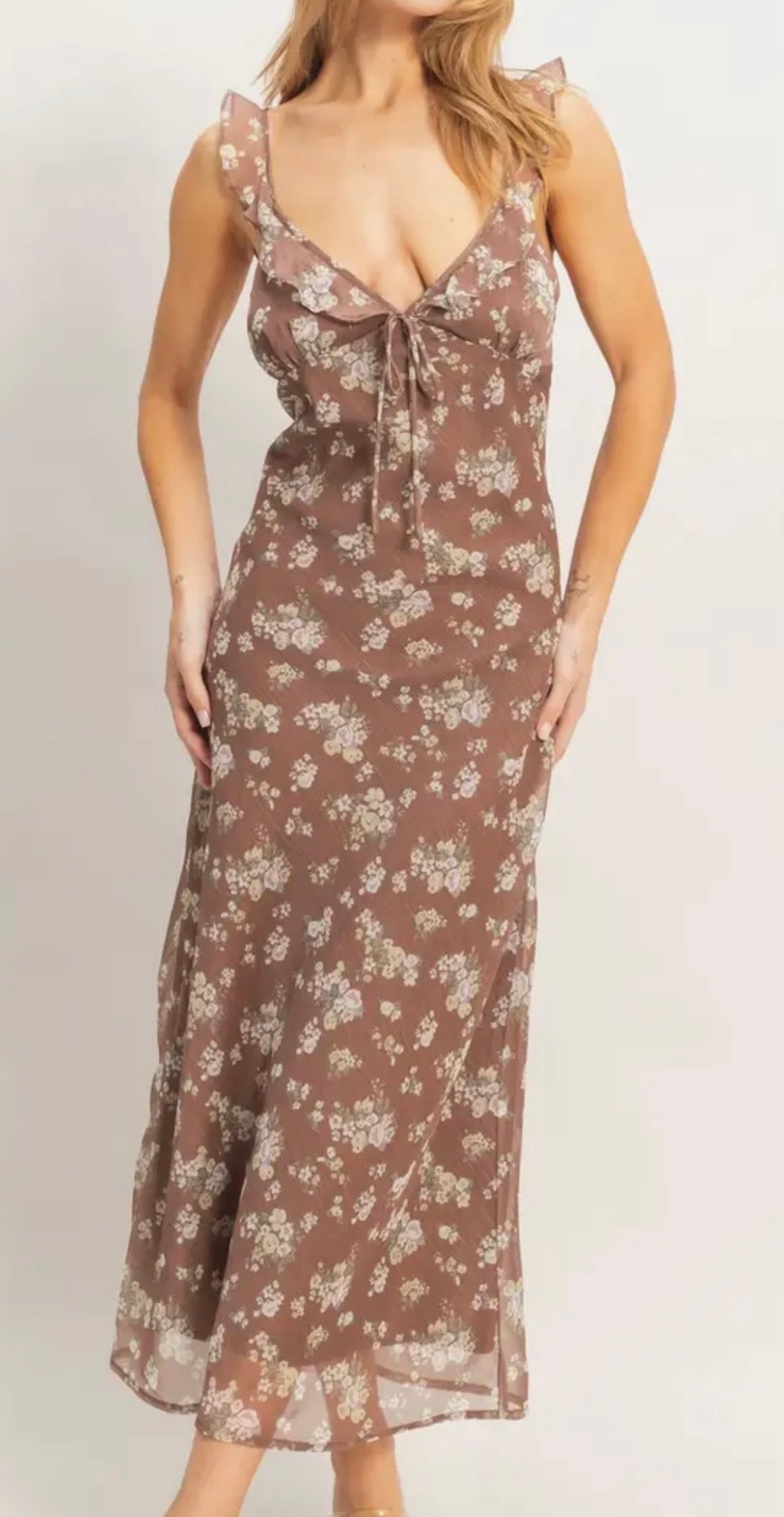 Wildflower Mocha Dress