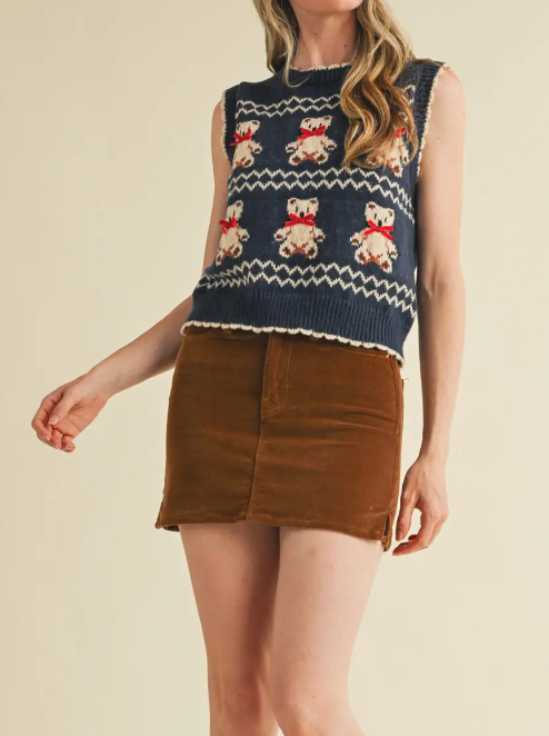 Teddy Bear Sweater Vest