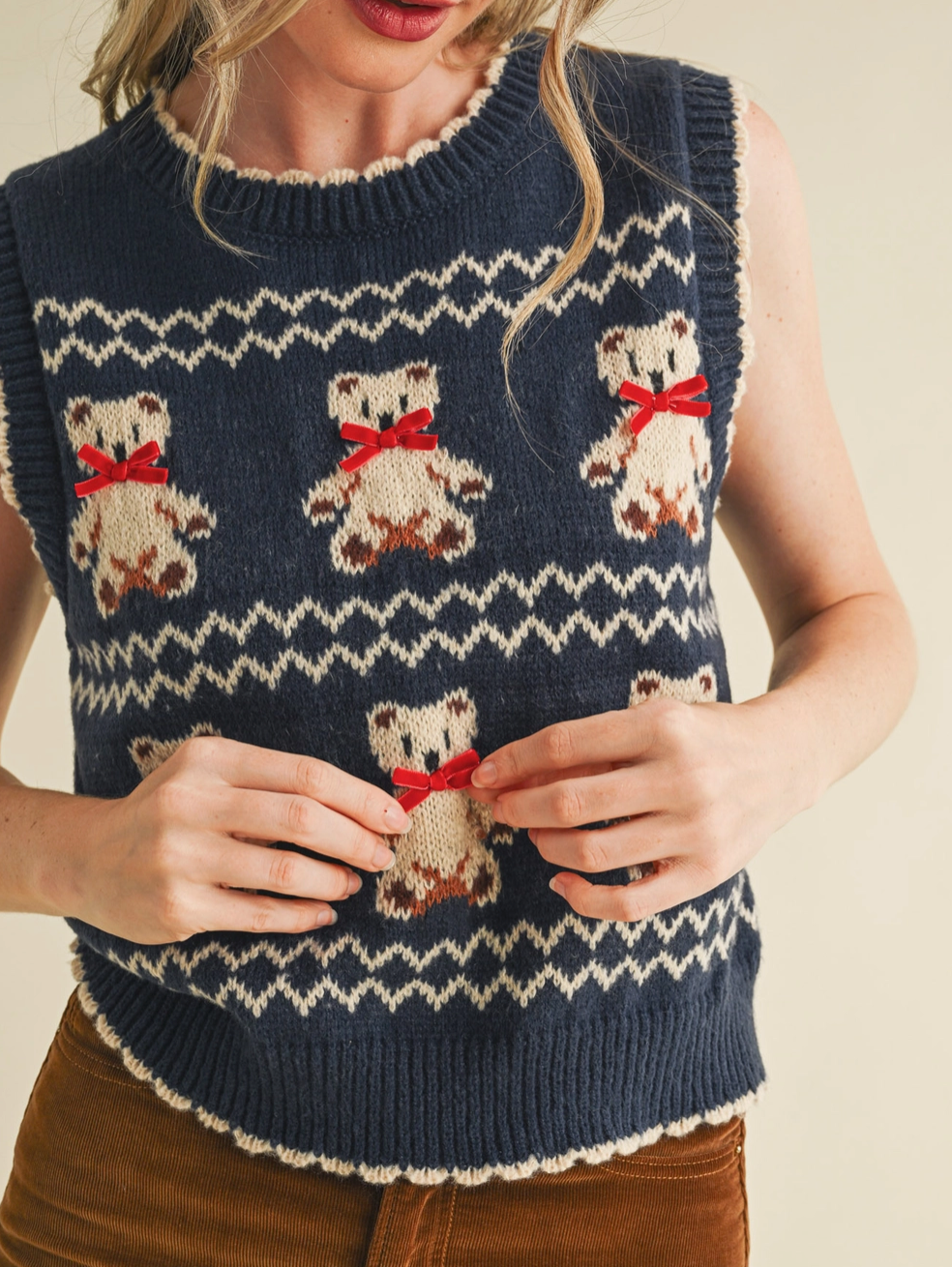 Teddy Bear Sweater Vest