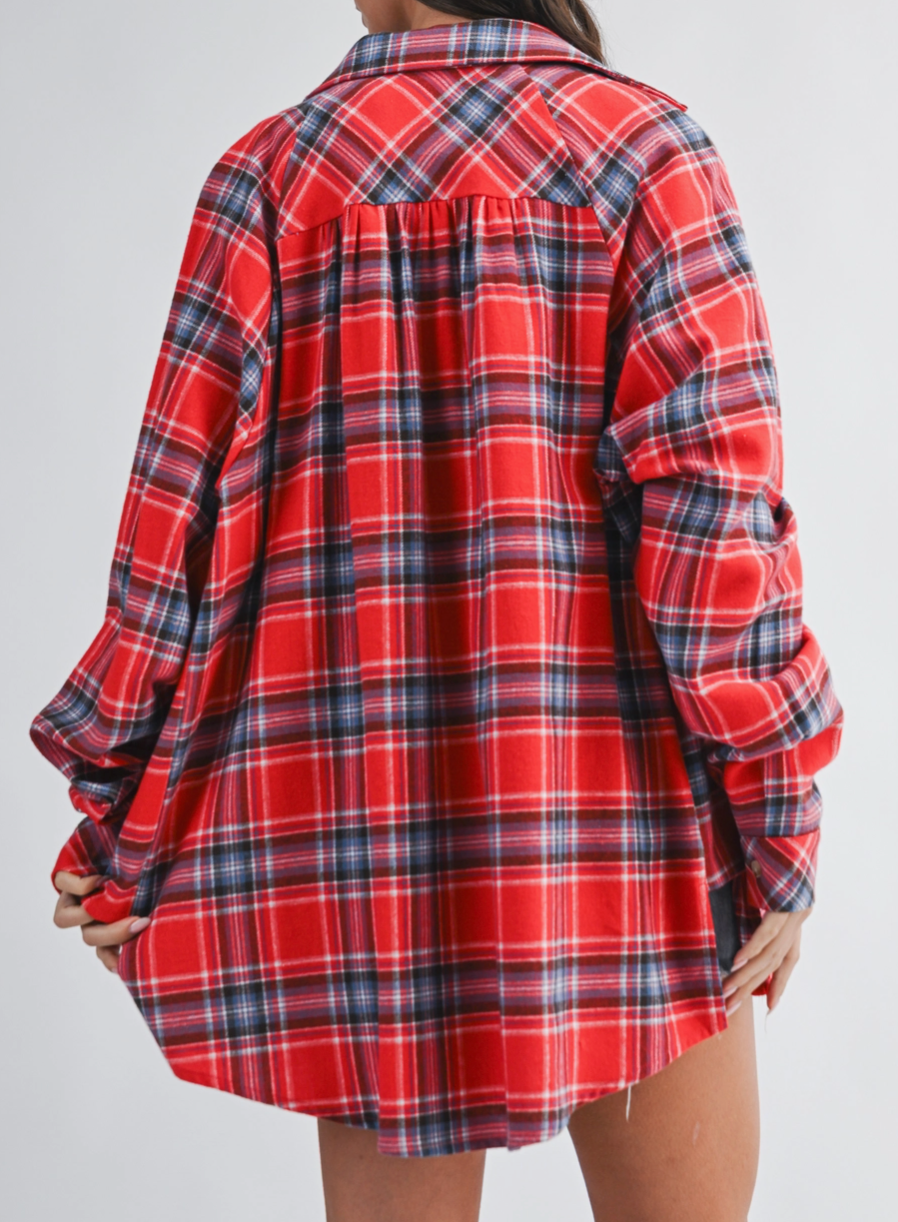 All American Plaid Button Down Shirt